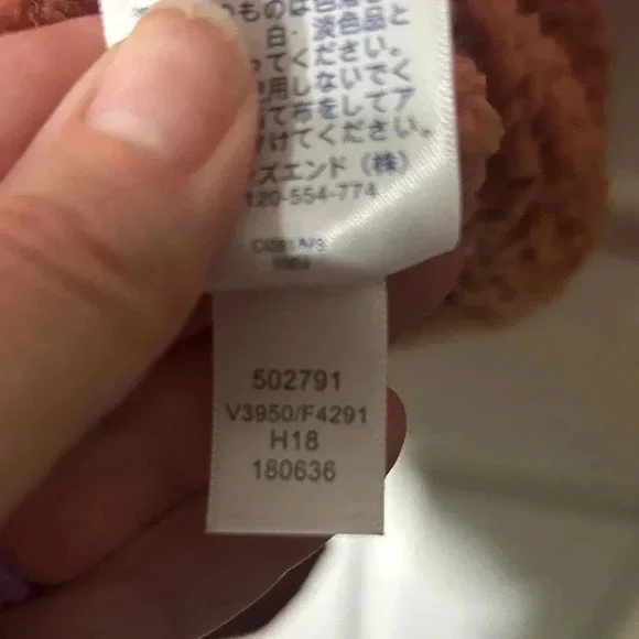 Lands End Sherpa Fleece Full Zip Up Womens Large Jacket Soft - Dark Rose Clay - Picture 9 of 10